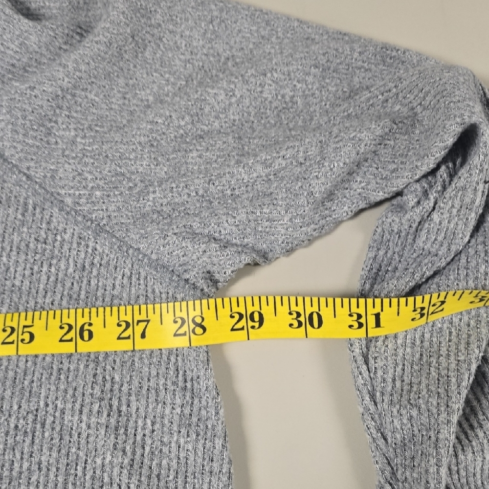 Terra & Sky Women's Light Gray Cowl Neck Sweater, 3X - Picture 7 of 10